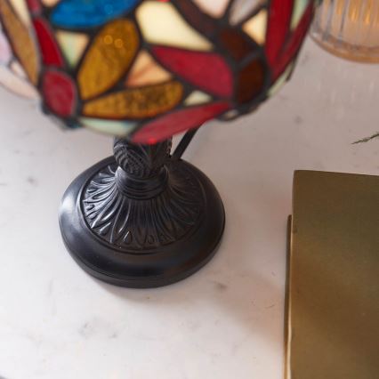 Endon 64246 - Lampe de table Tiffany LORETTE 1xE14/40W/230V Ø 15 cm