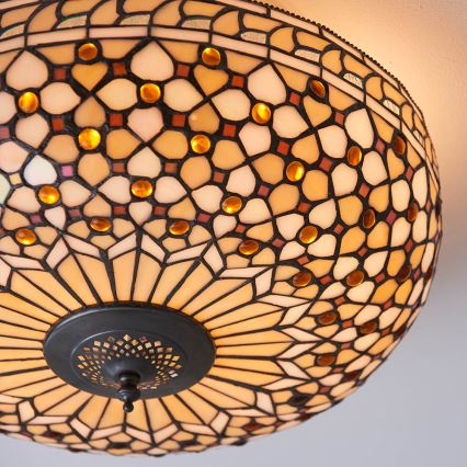 Endon 64276 - Plafondlamp MILLE FEUX 2xE27/60W/230V diameter 45 cm
