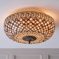 Endon 64276 - Plafonnier Tiffany MILLE FEUX 2xE27/60W/230V Ø 45 cm