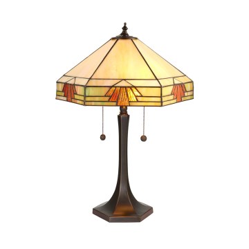 Endon 64286 - Tafellamp NEVADA 2xE27/60W/230V diameter 40 cm