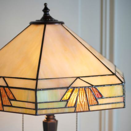 Endon 64286 - Tafellamp NEVADA 2xE27/60W/230V diameter 40 cm