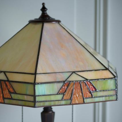 Endon 64286 - Tafellamp NEVADA 2xE27/60W/230V diameter 40 cm