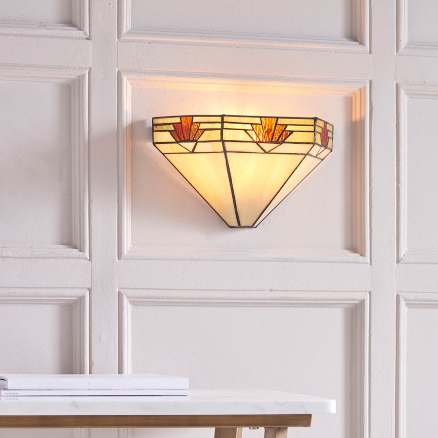 Endon 64288 - Wandlamp Tiffany NEVADA 1xE14/40W/230V