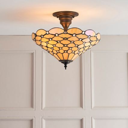 Endon 64300 - Bevestigde hanglamp PEARL 3xE27/60W/230V diameter 37 cm