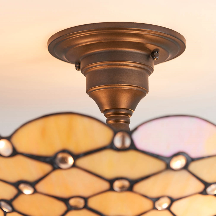 Endon 64300 - Bevestigde hanglamp PEARL 3xE27/60W/230V diameter 37 cm