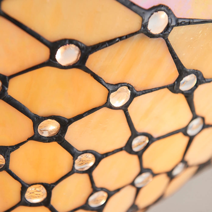 Endon 64300 - Plafonnière Tiffany PEARL 3xE27/60W/230V Ø 37 cm