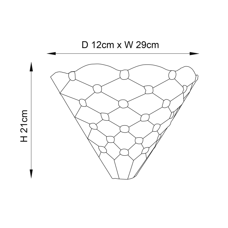 Endon 64302 - Wandlamp PEARL 1xE14/40W/230V
