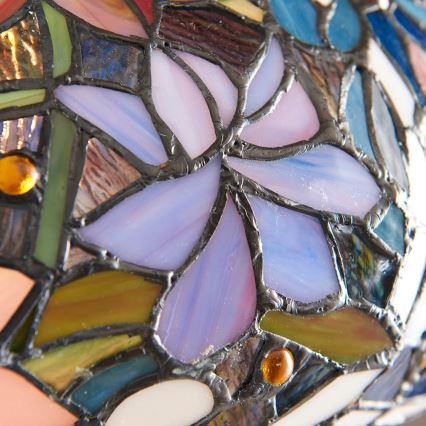 Endon 64323 - Vloerlamp Tiffany SULLIVAN 2xE27/60W/230V Ø 56 cm