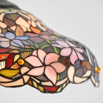 Endon 64325 - Kroonluchter aan ketting Tiffany SULLIVAN 1xE27/60W/230V diameter 40 cm