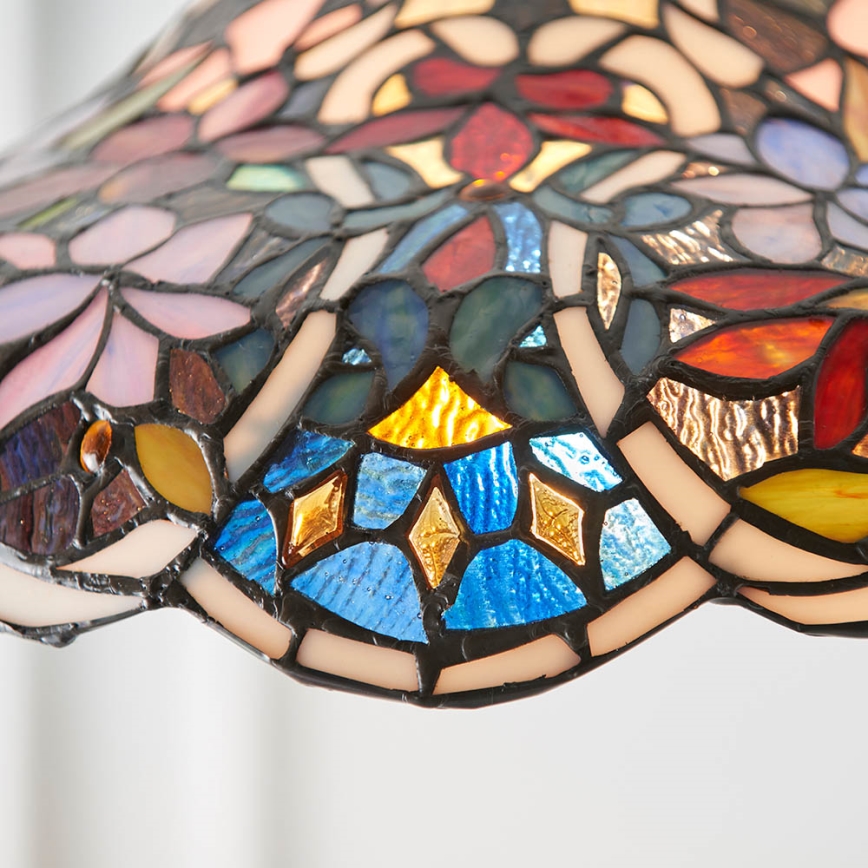 Endon 64325 - Lustre sur chaîne Tiffany SULLIVAN 1xE27/60W/230V Ø 40 cm