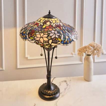 Endon 64326 - Lampe de table SULLIVAN 2xE27/60W/230V d. 40 cm