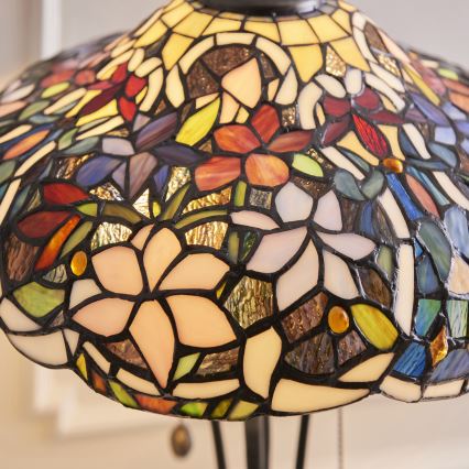 Endon 64326 - Lampe de table Tiffany SULLIVAN 2xE27/60W/230V Ø 40 cm