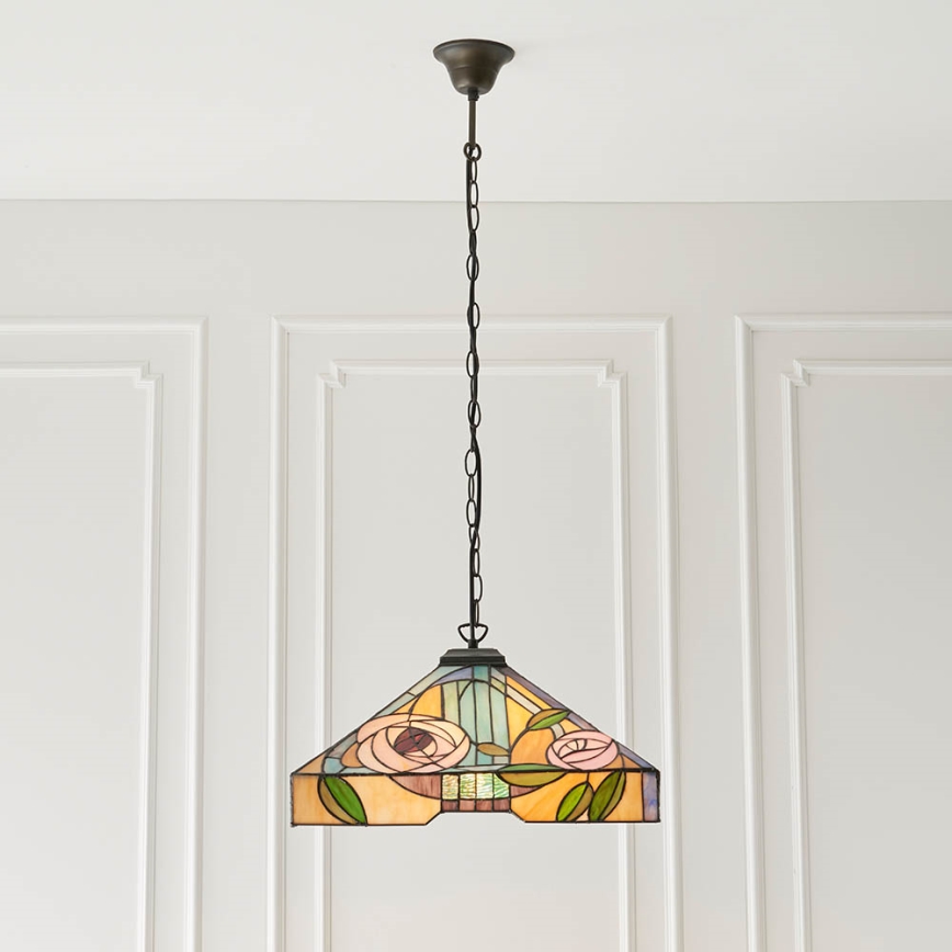 Endon 64384 - Kroonluchter met ketting WILLOW 3xE27/60W/230V