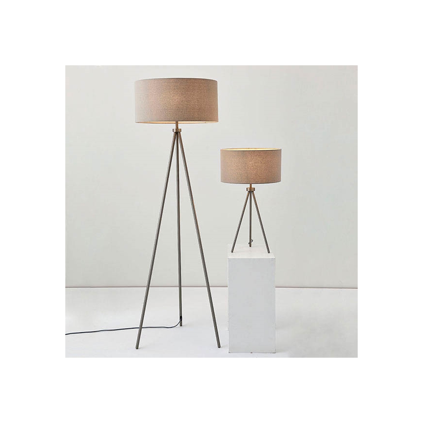 Endon 66986 - Tafellamp TRI 1xE27/40W/230V messing/beige