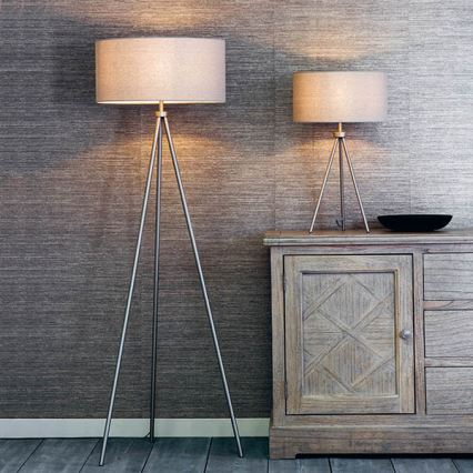 Endon 66987 - Lampadaire TRI 1xE27/60W/230V beige