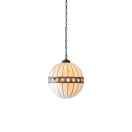 Endon 67045 - Kroonluchter met ketting Tiffany FARGO 1xE27/60W/230V Ø 40 cm