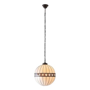 Endon 67045 - Suspension sur chaîne Tiffany FARGO 1xE27/60W/230V Ø 40 cm