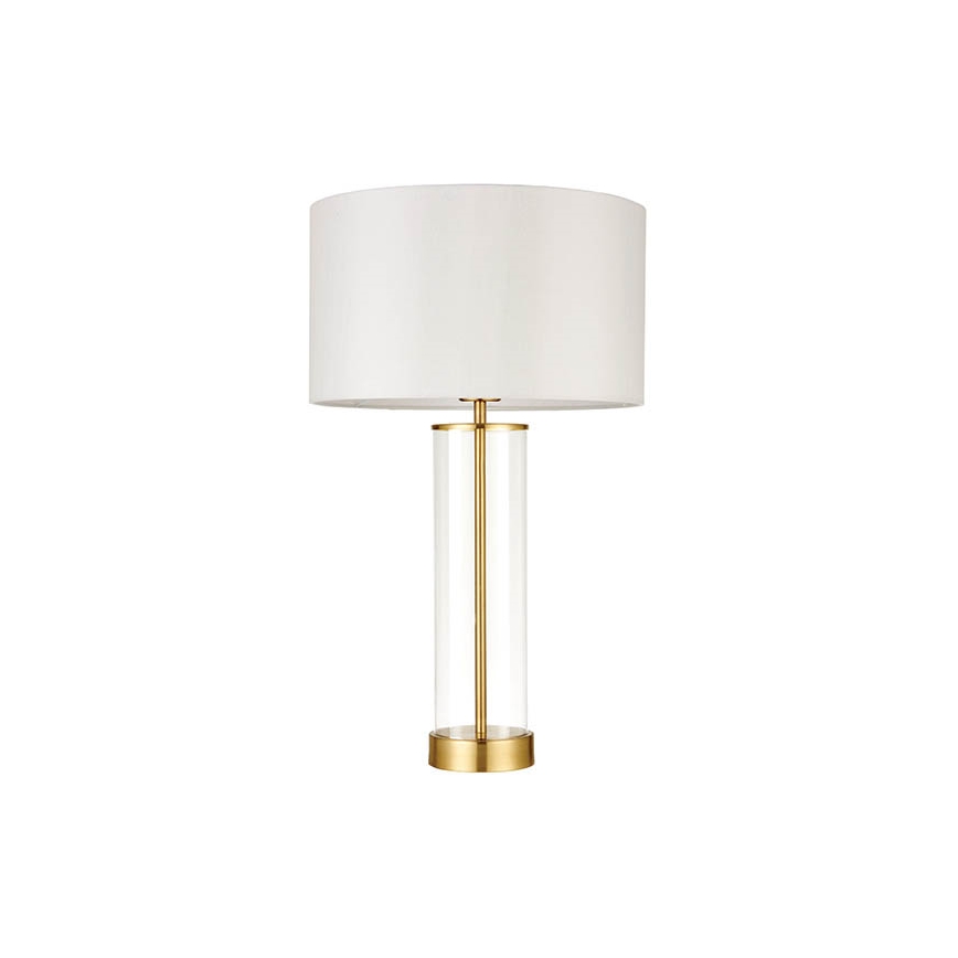 Endon 68802 - Dimbare tafellamp met aanraakbediening LESSINA 1xE27/10W/230V goud/wit