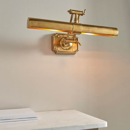 Endon 69833 - Schilderijlamp WINCHESTER 2xE14/6W/230V 51 cm messing