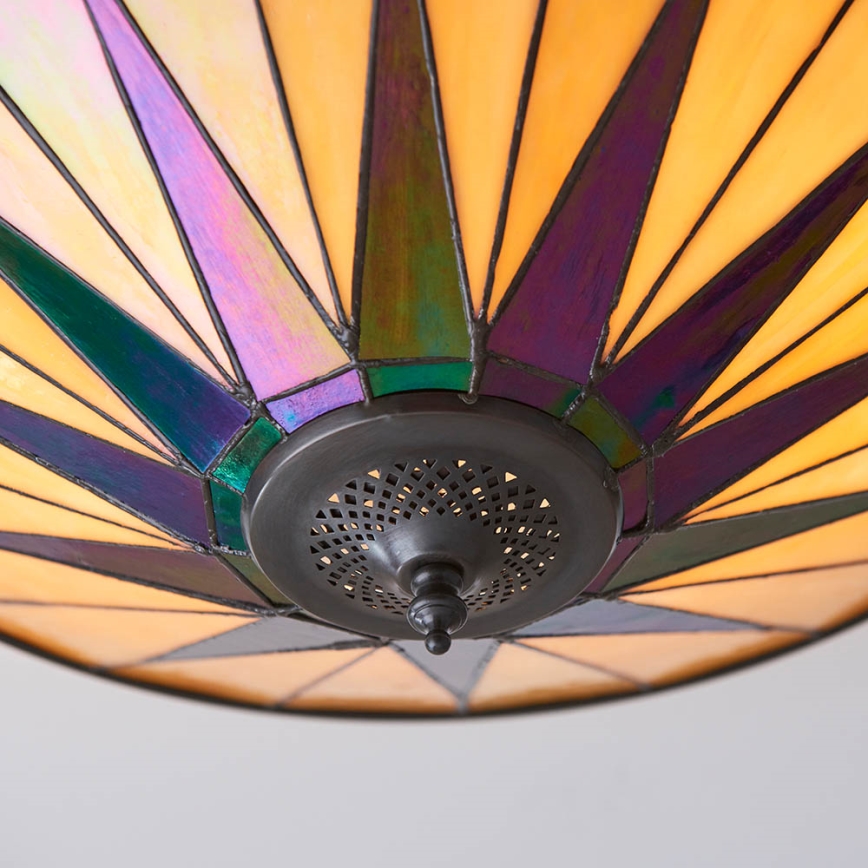 Endon 70240 - Plafondlamp DARK STAR 2xE27/40W/230V diameter 49 cm