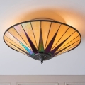 Endon 70240 - Plafondlamp Tiffany DARK STAR 2xE27/40W/230V Ø 49 cm