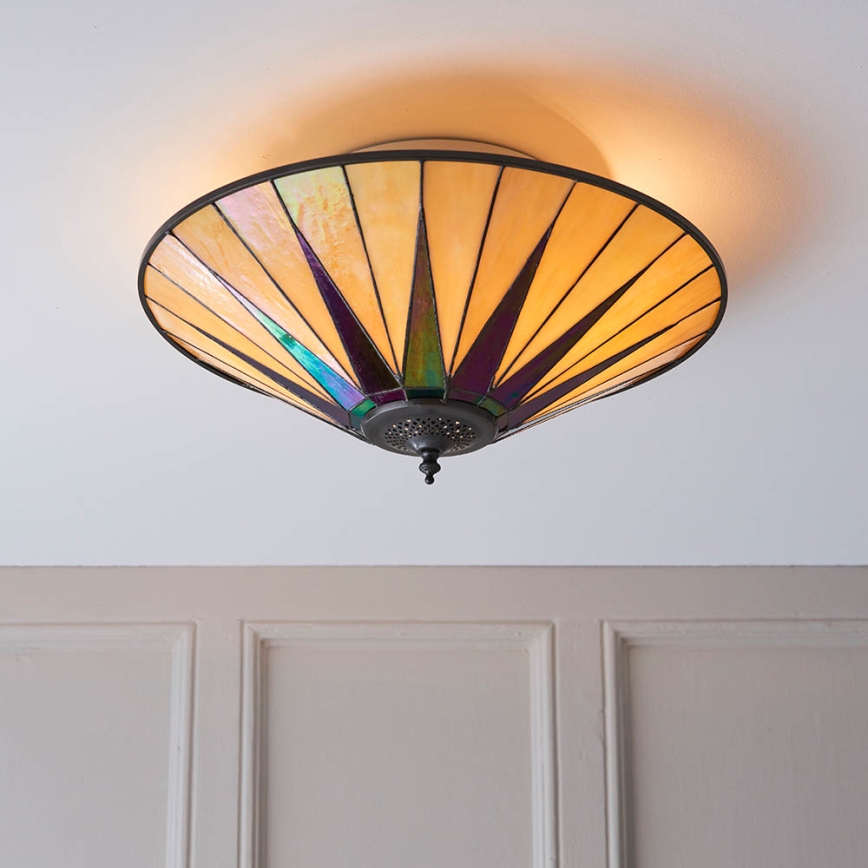 Endon 70240 - Plafonnier DARK STAR 2xE27/40W/230V d. 49 cm