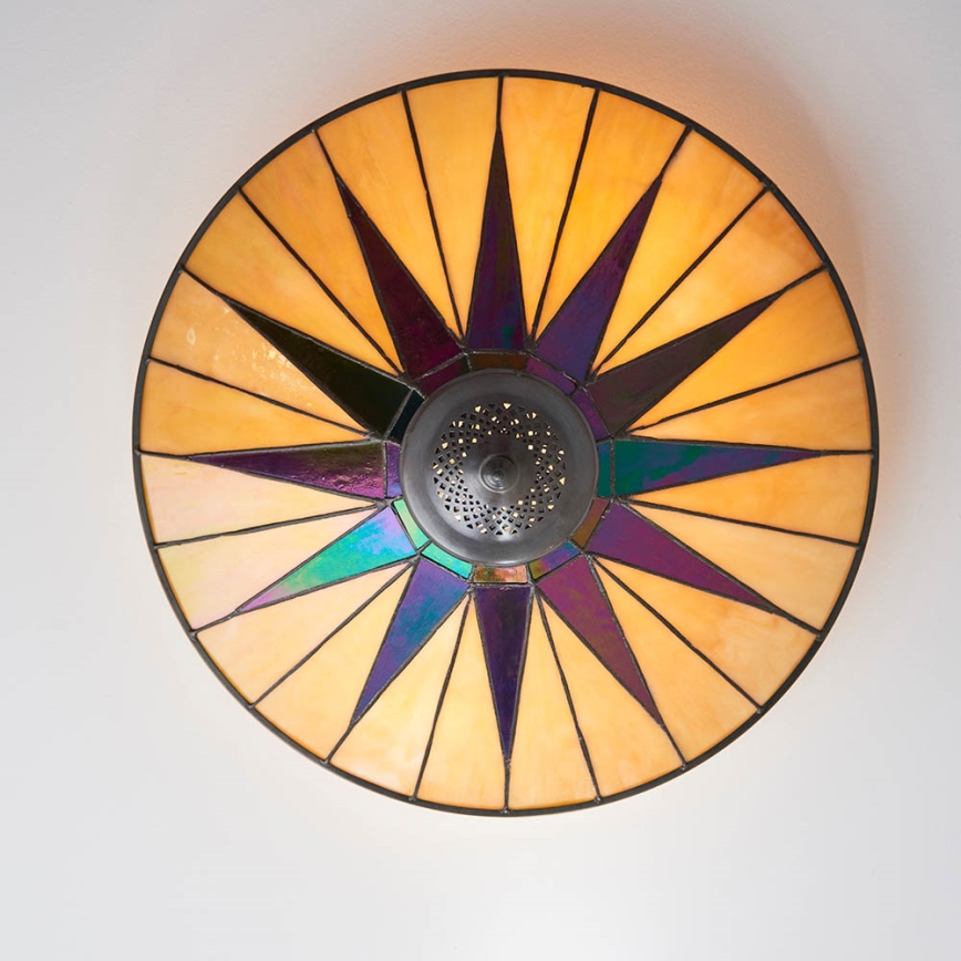 Endon 70240 - Plafonnier DARK STAR 2xE27/40W/230V d. 49 cm