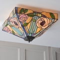 Endon 70698 - Plafonnier Tiffany WILLOW 2xE27/60W/230V