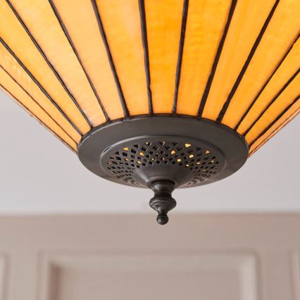 Endon 70706 - Tiffany-plafondlamp JAMELIA, 2x E27/60W/230V, Ø 50 cm