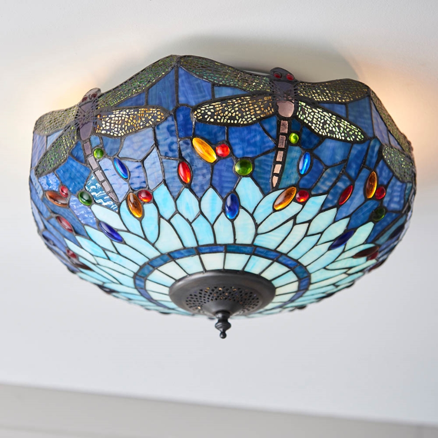 Endon 70722 - Plafonnier LIBELLULE 2xE27/60W/230V d. 41 cm