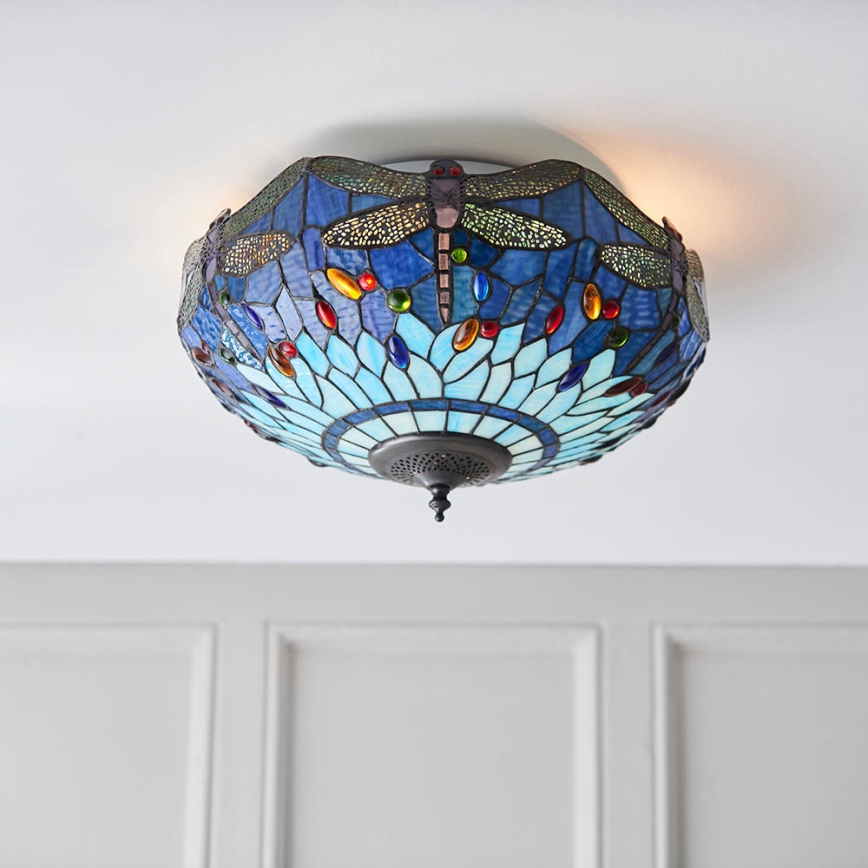 Endon 70722 - Plafonnier LIBELLULE 2xE27/60W/230V d. 41 cm