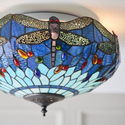 Endon 70722 - Plafonnier LIBELLULE 2xE27/60W/230V d. 41 cm