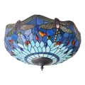 Endon 70722 - Tiffany-plafondlamp DRAGONFLY 2xE27/60W/230V Ø 41 cm