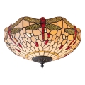 Endon 70723 - Plafondlamp Tiffany DRAGONFLY 2xE27/60W/230V Ø 41 cm