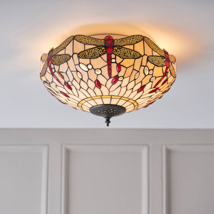 Endon 70723 - Plafonnier LIBELLULE 2xE27/60W/230V d. 41 cm