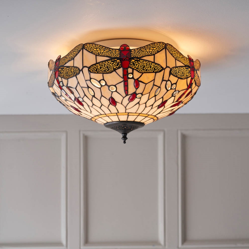 Endon 70723 - Plafonnier LIBELLULE 2xE27/60W/230V d. 41 cm