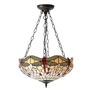 Endon 70759 - Kroonluchter aan ketting DRAGONFLY 3xE27/60W/230V diam. 41 cm