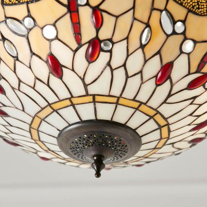 Endon 70759 - Suspension sur chaîne DRAGONFLY 3xE27/60W/230V Ø 41 cm