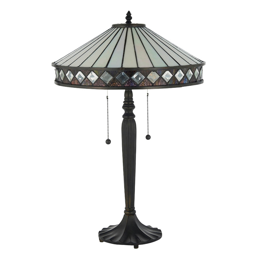 Endon 70935 - Lampe de table FARGO 2xE27/60W/230V d. 41,5 cm