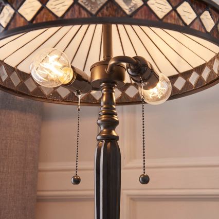 Endon 70935 - Lampe de table FARGO 2xE27/60W/230V d. 41,5 cm