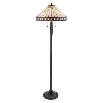 Endon 70936 - Vloerlamp FARGO 2xE27/60W/230V Ø 50 cm