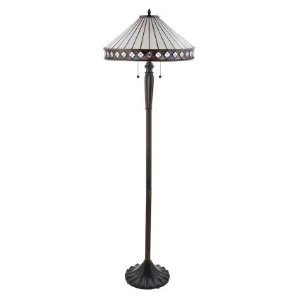 Endon 70936 - Vloerlamp FARGO 2xE27/60W/230V Ø 50 cm