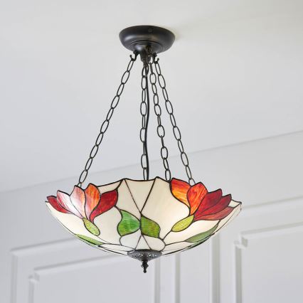 Endon 70946 - Hanglamp aan een ketting BOTANICA 3xE27/60W/230V diameter 45 cm