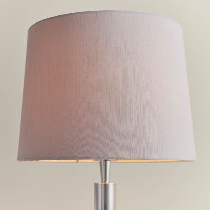 Endon 72175 - Lampe de table avec port USB SYON 1xE14/40W/230V chrome brillant/beige