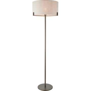 Endon 72634 - Staande Lamp HAYFIELD 1xE27/40W/230V bruin/grijs