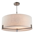Endon 72635 - Hanglamp met vaste pendel HAYFIELD 3xE27/40W/230V mat chroom/grijs