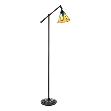 Endon 74355 - Vloerlamp Tiffany DARK STAR 1xE14/40W/230V