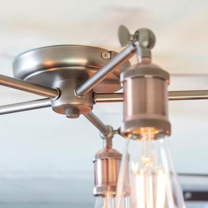 Endon 76336 - Spot HAL 5xE27/10W/230V bronze/cuivre