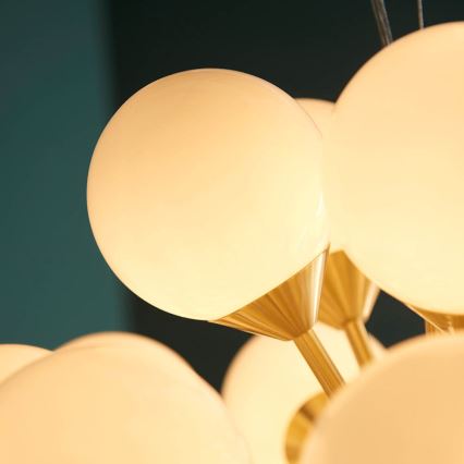 Endon 76499 - Suspension sur câble OSCAR 28xG9/18W/230V, dorée