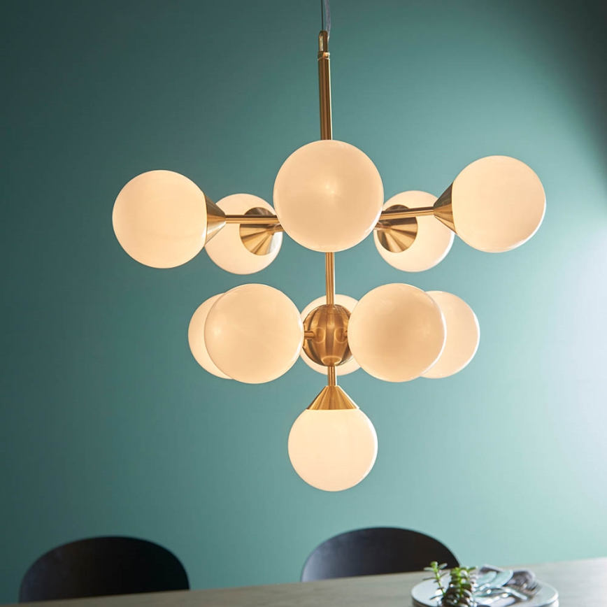 Endon 76500 - Hanglamp aan een koord OSCAR 11xG9/18W/230V messing